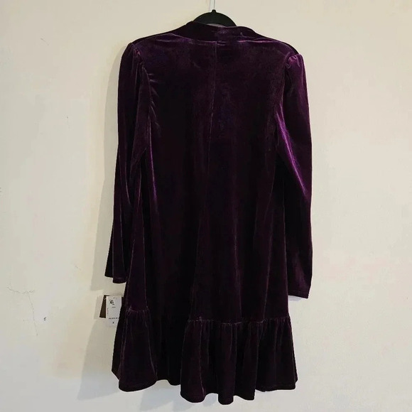 Taylot Velvet Flounce Hem Dress - Picture 4 of 4
